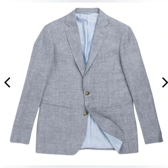 Ross & Gunn Jacket Cascades Sports FitMen’s 3X Wool Linen Blazer